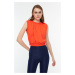 Trendyol Orange Crop Sports Blouse