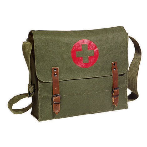 ROTHCO taška přes rameno zdravotní CROSS ZELENÁ