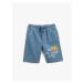 Koton Denim Shorts with Pockets, Printed