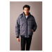 DEFACTO Regular Fit Hooded, Fleece Lined Puffer Coat