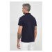 Bavlněné polo tričko Tommy Hilfiger tmavomodrá barva, s aplikací, MW0MW33591