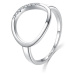MOISS Elegantní stříbrný prsten se zirkony R0001901