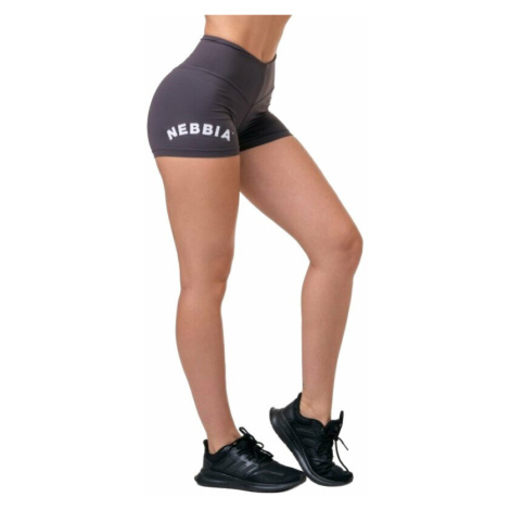 Nebbia Classic Hero High-Waist Shorts Marron Fitness kalhoty