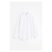 H & M - Košile ze směsi hedvábí - bílá