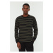 Trendyol Multicolor Oversize Striped Knitted Men's Pajama Top