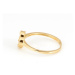 Dámský perleťový prsten čtyřlístek ze žlutého zlata PR0612F + DÁREK ZDARMA