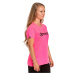 Meatfly dámské tričko Ladies MF Logo Neon Pink | Růžová