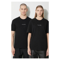 Bavlněné tričko Filling Pieces Slim černá barva, s potiskem, 74434001861