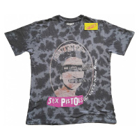 Sex Pistols tričko, God Save The Queen Dip Dye Black, pánské