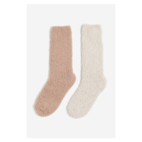 H & M - Ponožky: balení po 2 - béžová