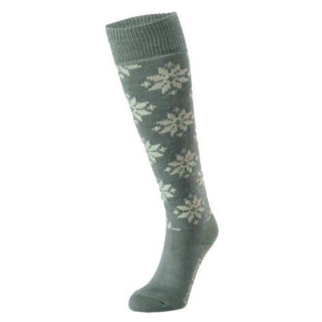 KARI TRAA ROSE WOOL SKI SOCKS Dámské lyžařské podkolenky, tmavě zelená, velikost