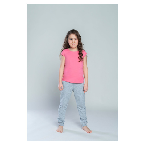 Dívčí tričko Tola s krátkým rukávem - růžové Italian Fashion