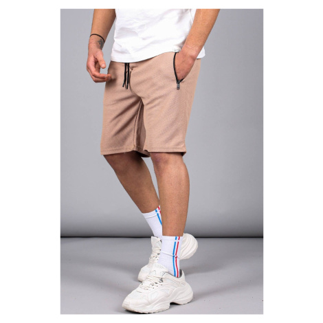 Madmext Men's Camel Regular Fit Basic Shorts 5464