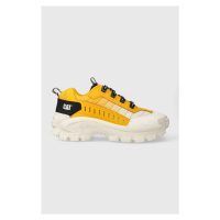 Kožené sneakers boty Caterpillar INTRUDER žlutá barva, P111294