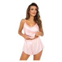 Saténové pyžamo model 18634159 růžové - Donna