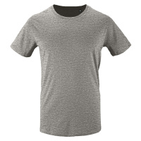 SOĽS Milo Pánské triko - organická bavlna SL02076 Grey melange