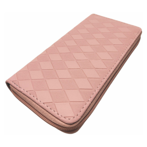 Světle růžová dámská peněženka se vzory New Berry