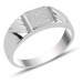 OLIVIE Pánský stříbrný prsten 3727
