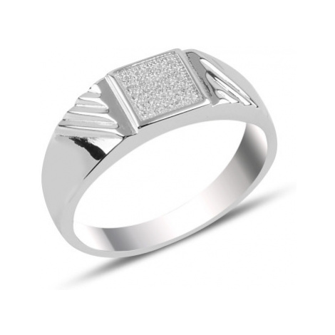 OLIVIE Pánský stříbrný prsten 3727