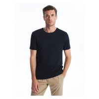 LC Waikiki Crew Neck Short Sleeve Combed Cotton Men's Textured T-Shirt