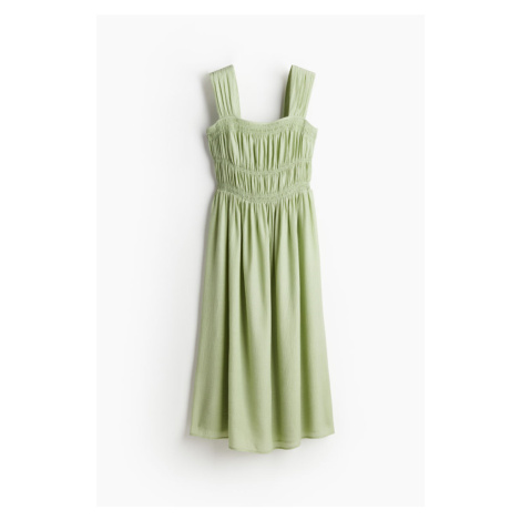H & M - Šaty's žabkováním na živůtku - zelená H&M