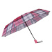 Samsonite Skládací automatický deštník Wood Classic S Short - hnědá
