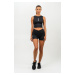 NEBBIA - Crop top tílko CONFIDENCE 476 (black) - NEBBIA