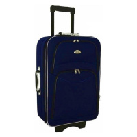 Rogal Tmavě modrý textilní cestovní kufr 