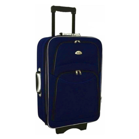 Rogal Tmavě modrý textilní cestovní kufr "Standard" - M (35l), L (65l), XL (100l)