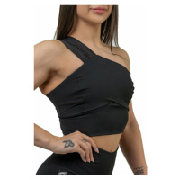Nebbia High Support Sports Bra INTENSE Asymmetric Black Fitness spodní prádlo
