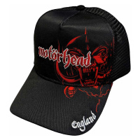 Motorhead kšiltovka, England Red Warpig Mesh Black