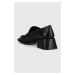 Kožené lodičky Vagabond Shoemakers Blanca dámské, černá barva, na podpatku