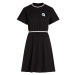 Šaty karl lagerfeld ikonik 2.0 t-shirt dress černá