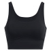 Under Armour Meridian Fitted Crop Tank Black