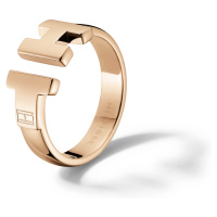 Tommy Hilfiger Luxusní bronzový prsten z oceli TH2700862