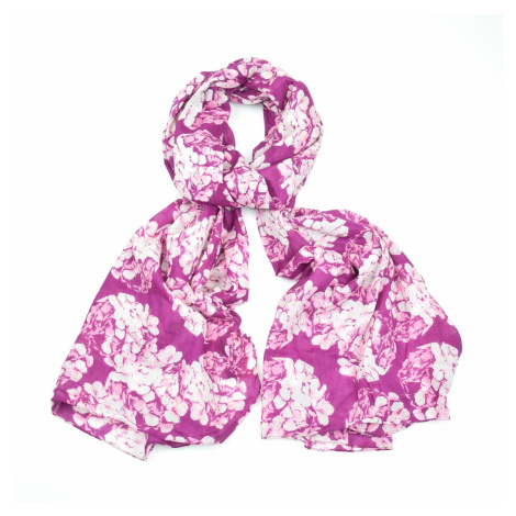 Saffron & Co růžový-bílý dámský maxi šátek Prunella 8 | Modio.cz