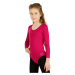 Litex Dětstký gymnastický dres s dlouhým rukávem 5D239 tmavě růžová
