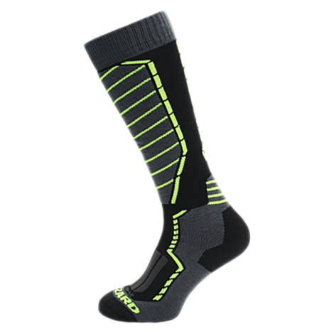 BLIZZARD-Profi ski socks, black/anthracite/signal yellow Černá