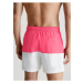 Bílo-růžové pánské plavky Calvin Klein Underwear Intense Power-Medium Drawstring-Block
