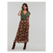 Only ONLPAM LIFE FLOWY MIDI SKIRT PTM Hnědá