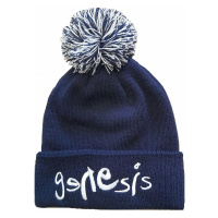 Genesis zimní kulich s bambulí, Logo Navy Blue