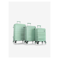 Sada tří cestovních kufrů v světle zelené barvě Heys Neo S,M,L