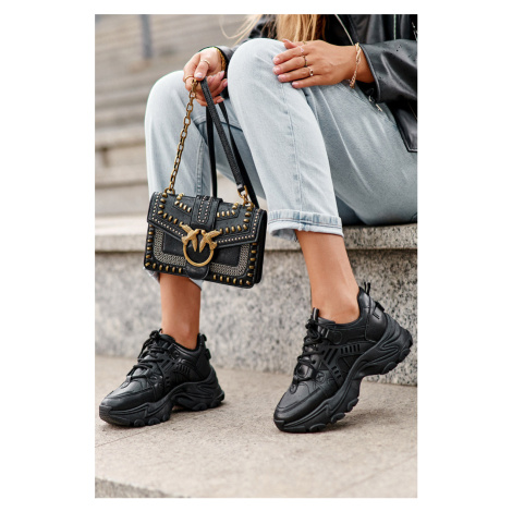 NEWS Dámské Sportovní Boty Sneakersy Masivní Černé Toderus EVENTO