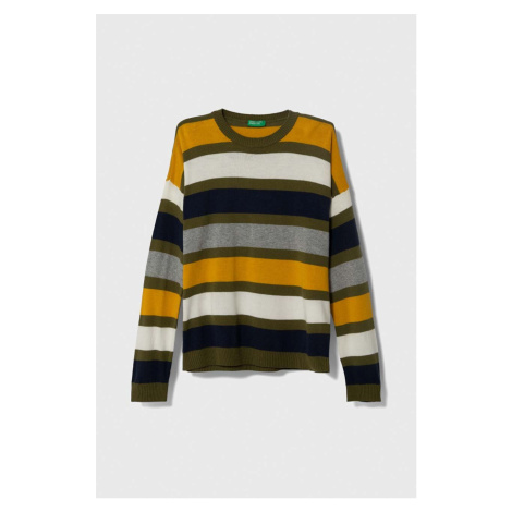 Dětský svetr s příměsí vlny United Colors of Benetton lehký