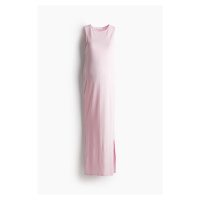 H & M - MAMA Žebrované šaty - růžová