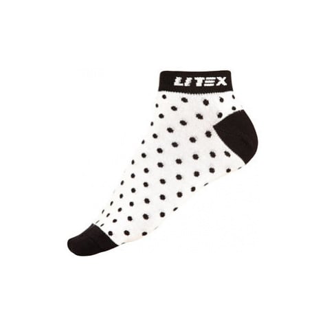 Litex 99667 Designové ponožky nízké | bílá