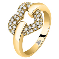 Morellato Romantický pozlacený prsten z oceli Bagliori SAVO280