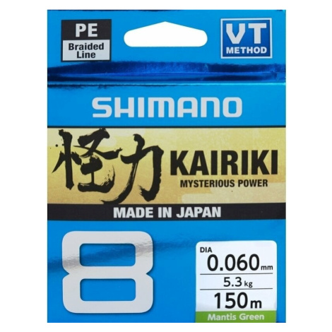 Shimano Fishing Kairiki 8 Mantis Green 0,16 mm 10,3 kg 150 m