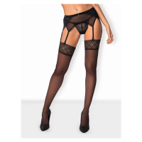 Elegantní punčochy Shibu stockings - Obsessive Černá