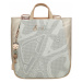 Elegantní koženkový kabelko batoh Anekke vintage Passion, zelenomodrý